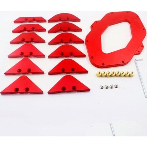 Woodworking Fillet Gauge Arc Radius Quick-Jig Router Table Round Corner Template Aluminium Alloy Bevel Gauge R5-R40 T10-T40