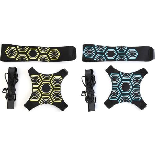 Soccer Trainer Football Kick Throw Solo Practice Training Aid Control Skills Adjustable Equipment Ball Bags Gift