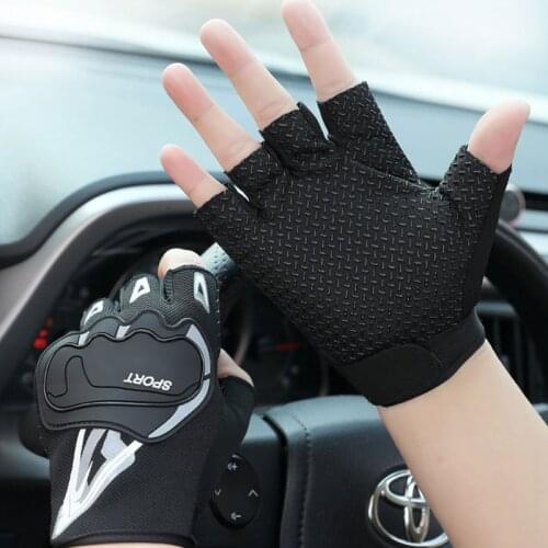Outdoor Sports Half-Finger Tactical Gloves Mens Non-Slip Anti-Impact Gloves Training Protective Riding Gloves Ladies