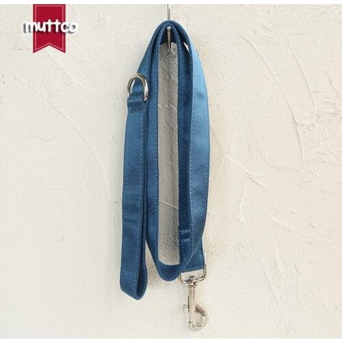 MUTTCO unique design fashionable bow tie handmade dog leash THE OCEAN dog leash 5 sizes UDL115