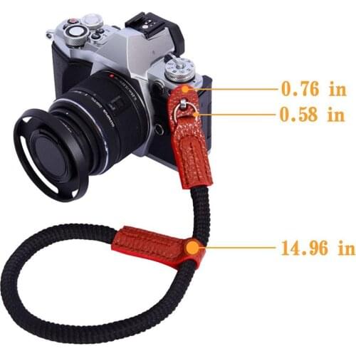Universal Camera Hand Wrist Band Nylon Cowhide Rope Sport Camera Wrist Strap Lanyard For Canon Nikon Sony Leica DSLR Camera