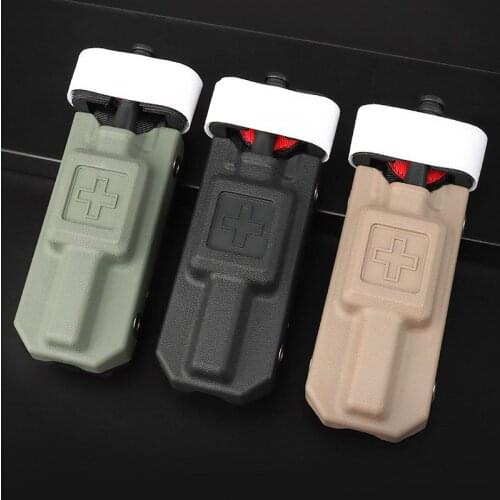 High Quality MOLLE Medical Military Emergency Tactical Rescue Reusable Tourniquet Set for Outdoor Hiking Hunting Training Cyclin