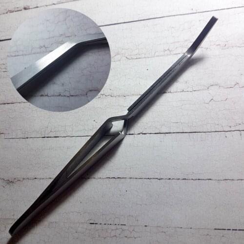 1pcs Stainless Steel Cross Action Tweezers Multifunctional Shaping Tweezer for Nail Styling Clip Manicure Curve Nipper Nail Tool