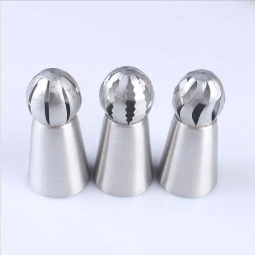 3 Pcs/Set High Quality Russian Flower Icing Piping Nozzles Tips Cake Decoration Tools Kitchen Pastry Cupcake Baking Pastry Tools