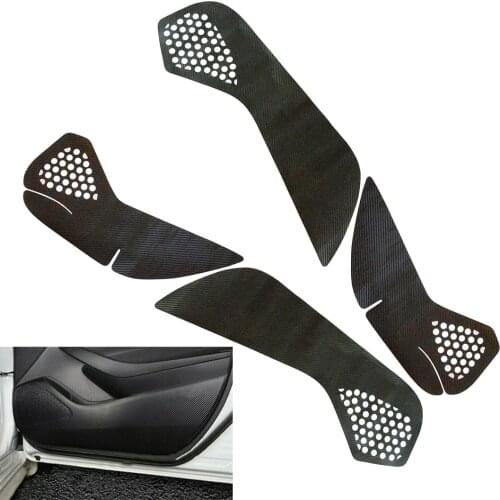 4pcs/Set Carbon Fiber Style Car Door Anti Kick Pad Sticker Trim Decor Fit for Toyota Corolla Hatchback 2019 2020 2021