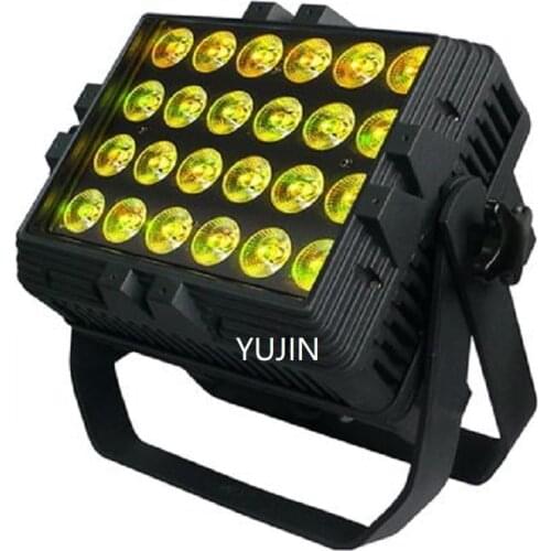 4pcs/lot DJ IP65 outdoor wall washer 24x15W 5in1 rgbwa waterproof led par light