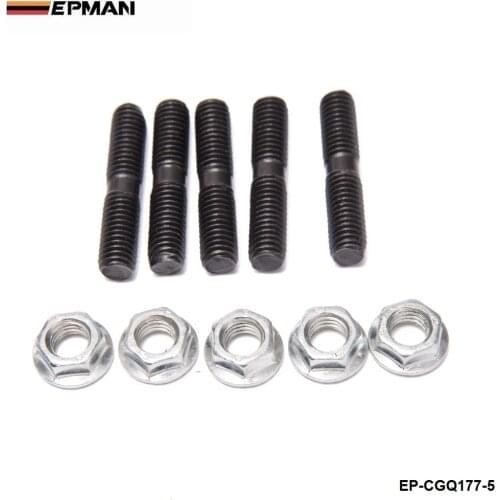 5 x Turbo Stud & Lock Nut Kit M8x1.25 For Nissan Turbo Garrett GT25 GT28 T28 EP-CGQ177