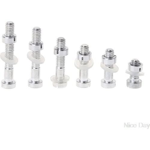 6Set/Bag Turntable Headshell Cartridge Mounting Kit Metal Screw Bolt Nut Washer M27 20 Dropship