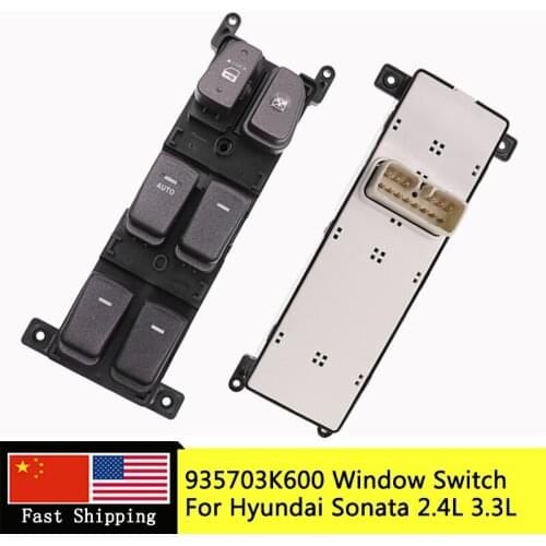 935703K600 Front Left Driver Side Electric Power Window Master Switch Button For Hyundai Sonata 2.4L 3.3L 2008-2010 93570-3K600