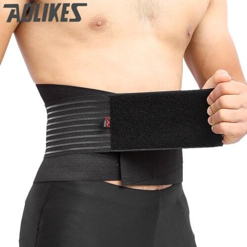 AOLIKES Lumbar Support Waist Pain Back Injury Prevent Supporting Brace For Fitness Weightlifting Belts Sports Safety Corrector