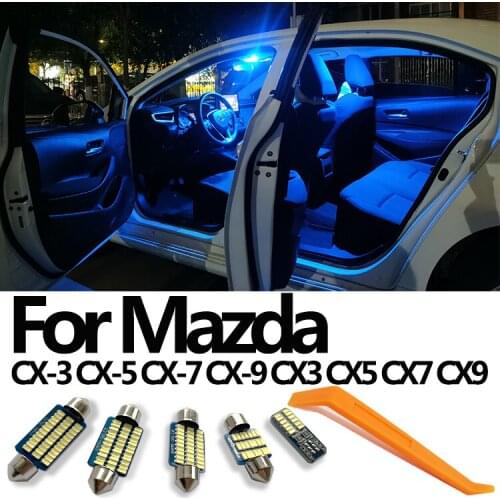 Canbus For Mazda CX-3 CX-5 CX-7 CX-9 CX3 CX5 CX7 CX9 Vehicle LED Interior Dome Map Light License Plate Light Accessories