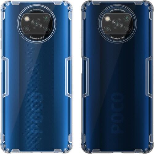 TPU Case For Xiaomi POCO X3 NFC NILLKIN Nature Series cover Luxury Soft Silicone TPU mobile Back Case Covers For MI POCO X3 NFC