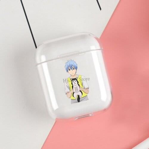 Kuroko No Basket Nigou Anime Cases For Apple AirPods 1 2 Case Clear Wireless Bluetooth Earphone Case Protective Shell