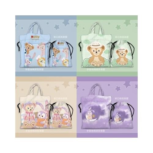 Disney StellaLou Duffy Anime Figures Cartoon Product Cosplay Accessories Customized Drawstring Bag Storage Unisex Gift