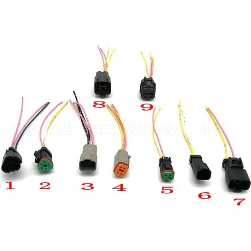 Free shipping for Excavator Komatsu PC130/200/210/220/240/360-6-7-8 solenoid valve throttle motor plug digger