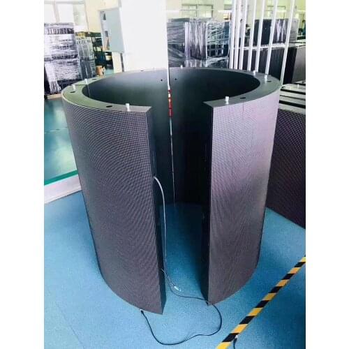 Flexible led display panel video wall ledwall soft led module panel full color round curve led panel