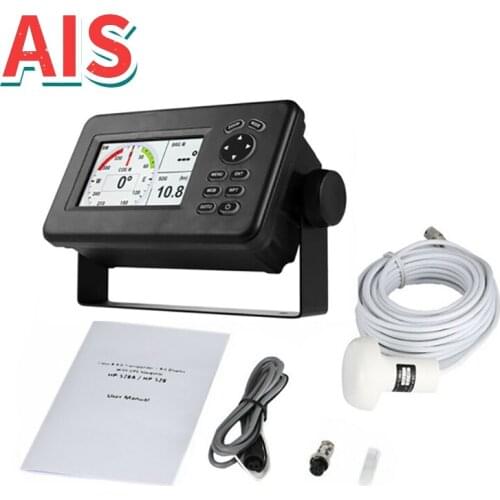 HP-528A Class B AIS Transponder Combo GPS 4.3in Color LCD Marine GPS Navigator Navigation Alarm Locator GPS Built-in