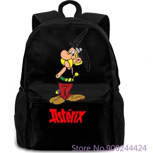 Asterix Classic Retro Comic Book Cartoon Ro Gaul New Mens White Male Designing women men backpack laptop travel school