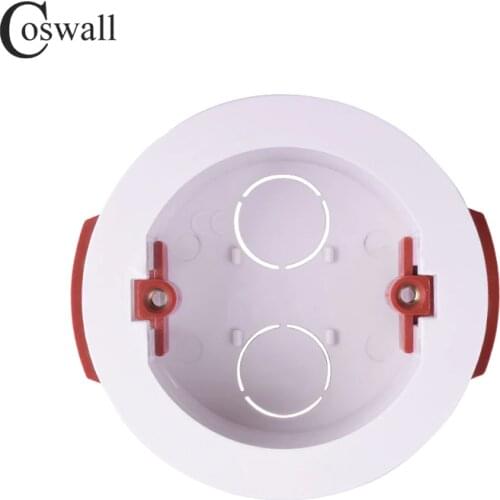 Coswall Round Dry Lining Box For Gypsum Board / Drywall / Plasterboad 50mm Installation Distance 32mm Depth