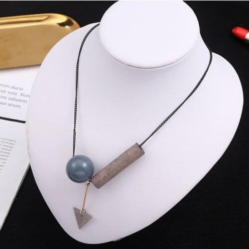 Ydgy resin fashion necklace beads with ladys clavicle chain temperament banquet accessories accessories girl wholesale