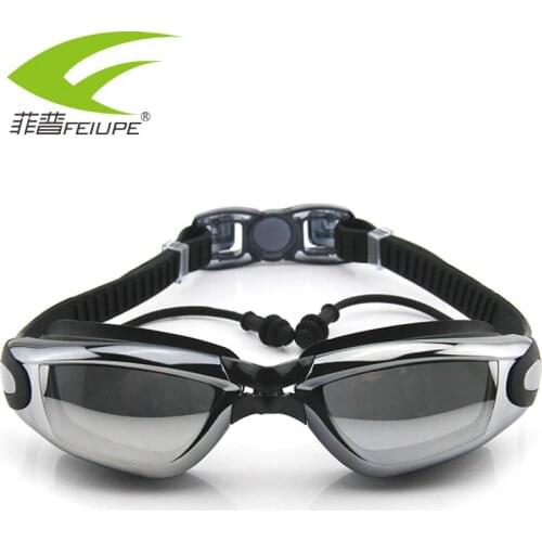 Myopia Swimming Goggles Anti-Fog UV HD Adjustable Plating Men Women Sports Kids Diopter Diving Glasses
