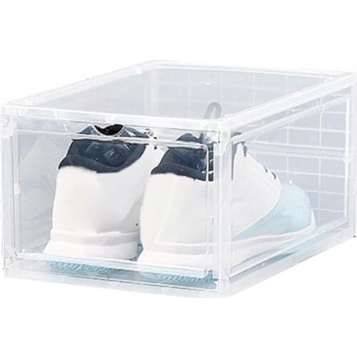 Plastic Shoe Box Transparent Dustproof Shoes Storage Container Shoes Storage Box Display Shoe Boxes Shoe Storage Organizer