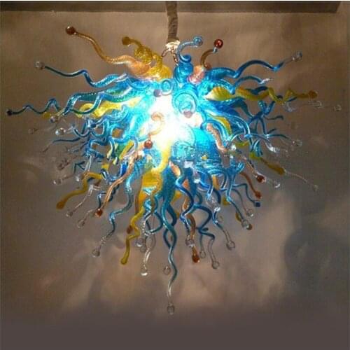 French Style Handmade Blown Glass Pendant Lights Customized Coloredv for Dining Room Decor
