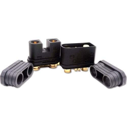 QS9L Anti-spark Male Female Gold Banana Plug 180A Power Supply Battery Connector with Resistance for RC Agriculture UAV