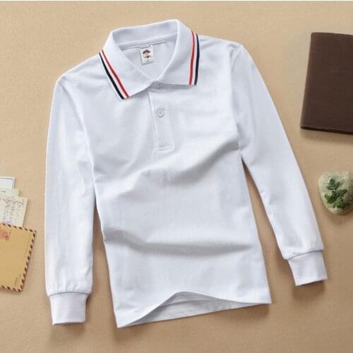 Baby Boy Shirt Boys Shirts Clothes Polo Shirt Outfits Cartoon Embroidery Long Sleeve Polo Shirt Teenagers School Tops