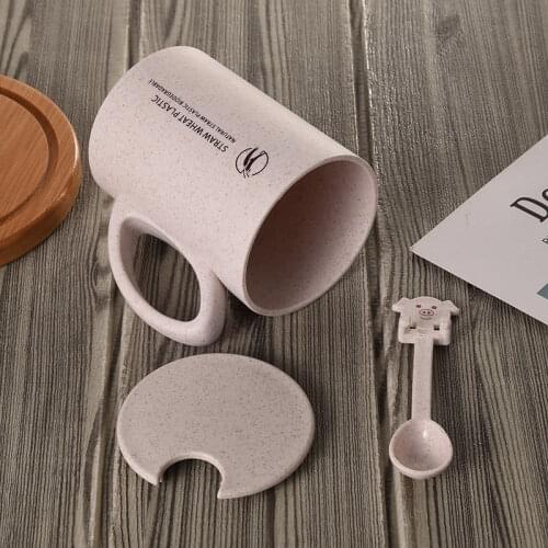 Cute Super Hero Avenger Infinity Mugs With Cover and Spoon Pure Color Mugs Cup Kitchen Tool Gift coffee cups cute cup2