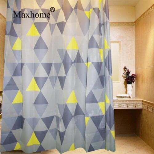 Nordic Design Simple Bathroom Eva Shower Curtain With 12pcs Curtain Hooks Rings Home Deco Accessories Bathroom Curtains 180*180