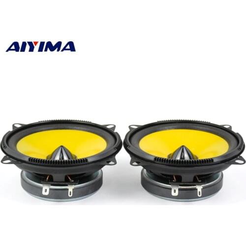AIYIMA 2Pcs 4Inch Monomer Car Speaker 4Ohm 80W Universal Classic Car Horn Speakers DIY For Home Theater