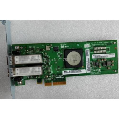 Fiber card for AD355-60001 PCIE 4GB Fibre channel HBA Card dual port used in good condition