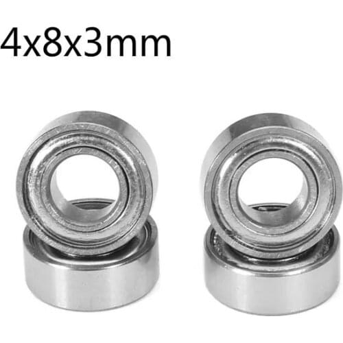 4PCS 4x8x3mm Ball Bearings For WL 1/18 A959 A979 RC Cars RC Truck Parts