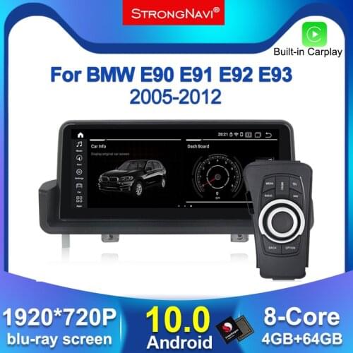 4G Lte 10.25''1920*720P Android 10.0 Car GPS Navigation Radio Player For BMW 3 Series E90 E91 E92 E93 WIFI BT Support ldrive