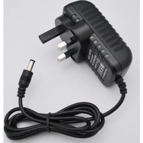 50PCS 12V2A AC 100V-240V Converter Adapter DC 12V 2A 2000mA Power Supply UK Plug 5.5mm x 2.1-2.5mm for LED CCTV