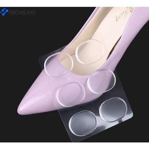 INCHENG 6 Pcs Soft Gel Silicone Heel Insoles Medical Plaster Patches for Blisters Friction Shoes Pads Pain Relief Patch Inserts