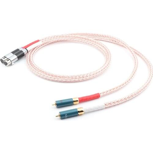 8TC single crystal copper audio amplifier Cannon signal line audio balance line fever RCA to balance