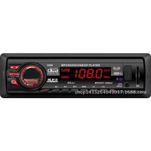 By DHL or Fedex 50pcs 8258 Car Radio 1 Din Bluetooth Display FM/SD/USB/AUX Input Auto Audio Stereo Media Receiver MP3 Player