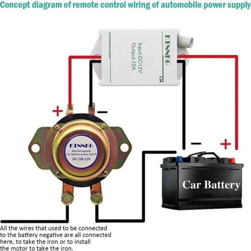 12V/24V Car Battery Switches Cut Off Disconnect Relay Auto Bus Yacht Battery Isolator Remote Control Battery Master Switches