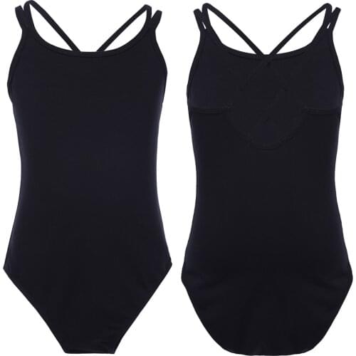 Ballet Leotards For Girls Cotton Sleeveless Gymnastics Leotard Kids Ballet Dancewear Strap Camisole Ballet Dance Leotard Dress