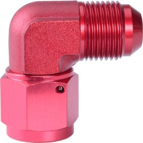 ESPEEDER AN8 Oil Fuel Fittings Anodized Aluminum Fuel Adapter 90 Degree Female Swivel Adaptors To Male