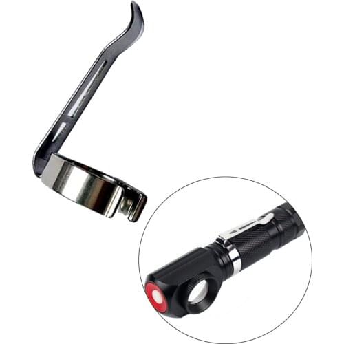 Flashlight Pocket Clip 304 Stainless Steel universal Portable led Flashlight Torch Light Lamp Clip suitable for flashlight body diameter 20mm to 24mm