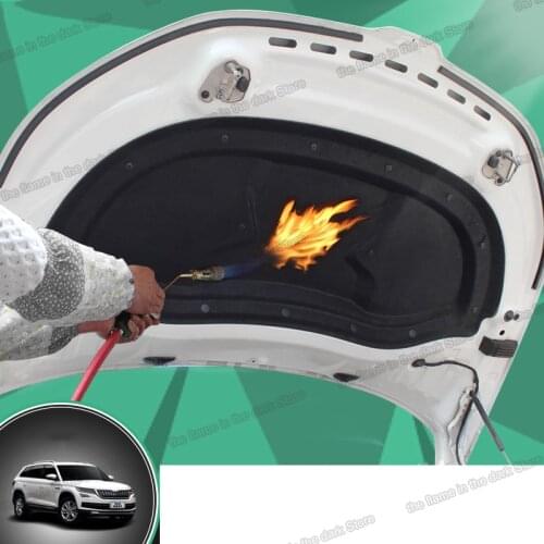 Lsrtw2017 Car Engine Cover Heat Noise Insulation Chassic Protector for Skoda Kodiaq 2017 2018 2019 2020 Gt Accessories Auto