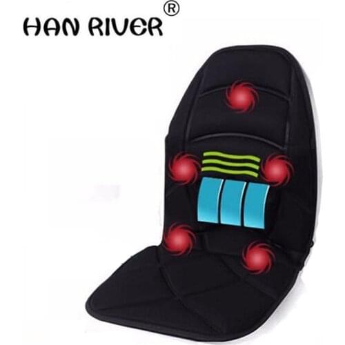 Neck Back Massage Heat Cushion Home Car Magnetic Field Lumbar Heat Vibrate Cushion Neck Massage Chair Massage Relaxation