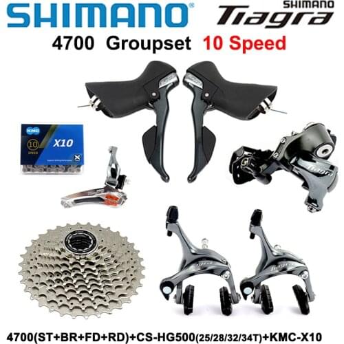 SHIMANO Tiagra 4700 Groupset 4700 Derailleur ROAD Bicycle 2x10 Speed 20s Derailleur Kit 11-25 12-28 11-32T