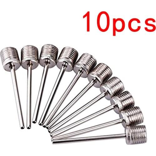 10Pcs 4cm Sports Ball Inflating Pump Needle For Football Basketball Soccer Inflatable Air Valve Adaptor Stainless Steel Pump Pin