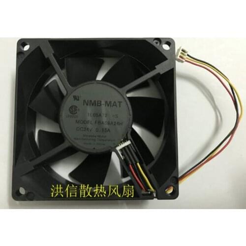 Original 8025 FBA08A24H DC24V 0.15A 8CM three-wire converter fan