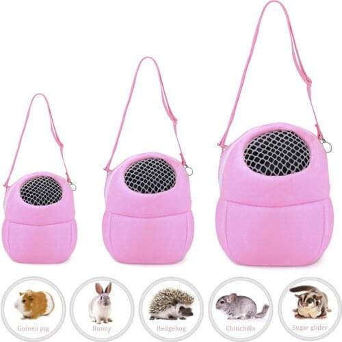 Portable Backpack for Small Animal Breathable Hanging Bag Guinea Pig Hamster Carrier Bags for Hedgehog Chinchilla Squirrel Bunny
