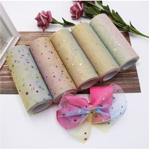 10y/roll 15cm Sequin Tulle Roll Glitter Fabric Tutu Roll Christmas Wedding Party Decoration DIY Crafts Birthday Party Supplies